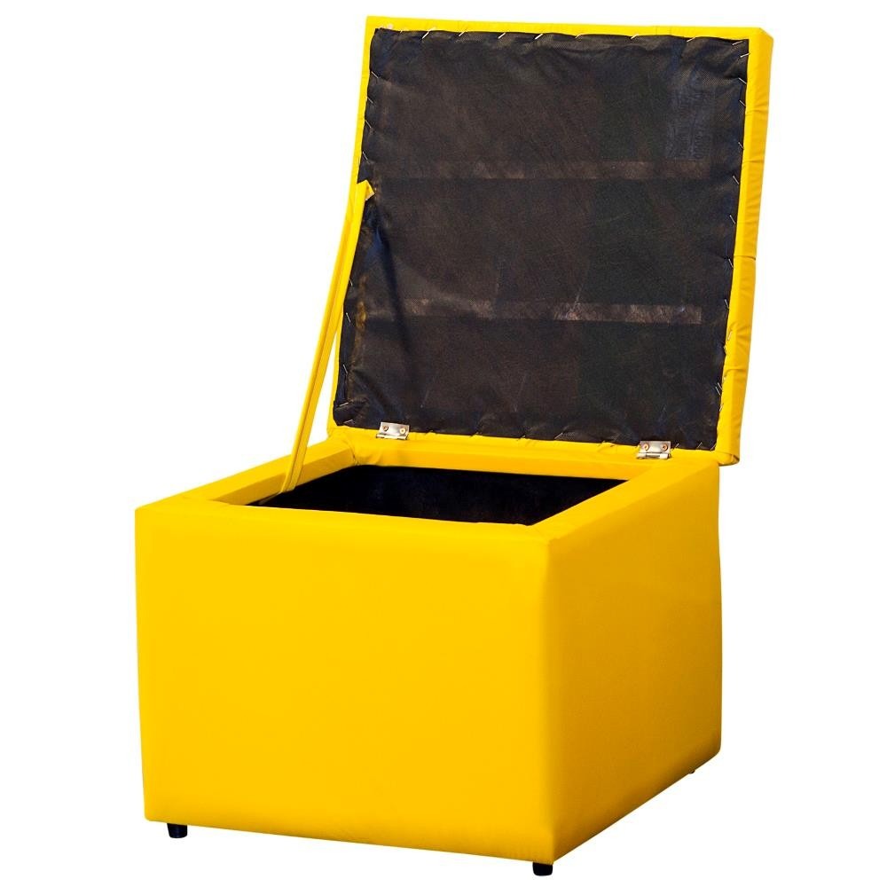 54cm Porta Objetos Quarto Corino Amarelo R$ 239,00 em Mercado Livre Puff Bau Para Quarto Mercado Livre ~ 54cm Porta Objetos Quarto Corino Amarelo R$ 239,00 em Mercado Livre