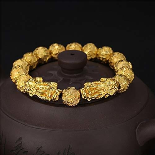 10Pcs Dorado Riqueza porsperity Pi Xiu Pi Yao pulsera con dijes de Perlas Fabricación de Joyería