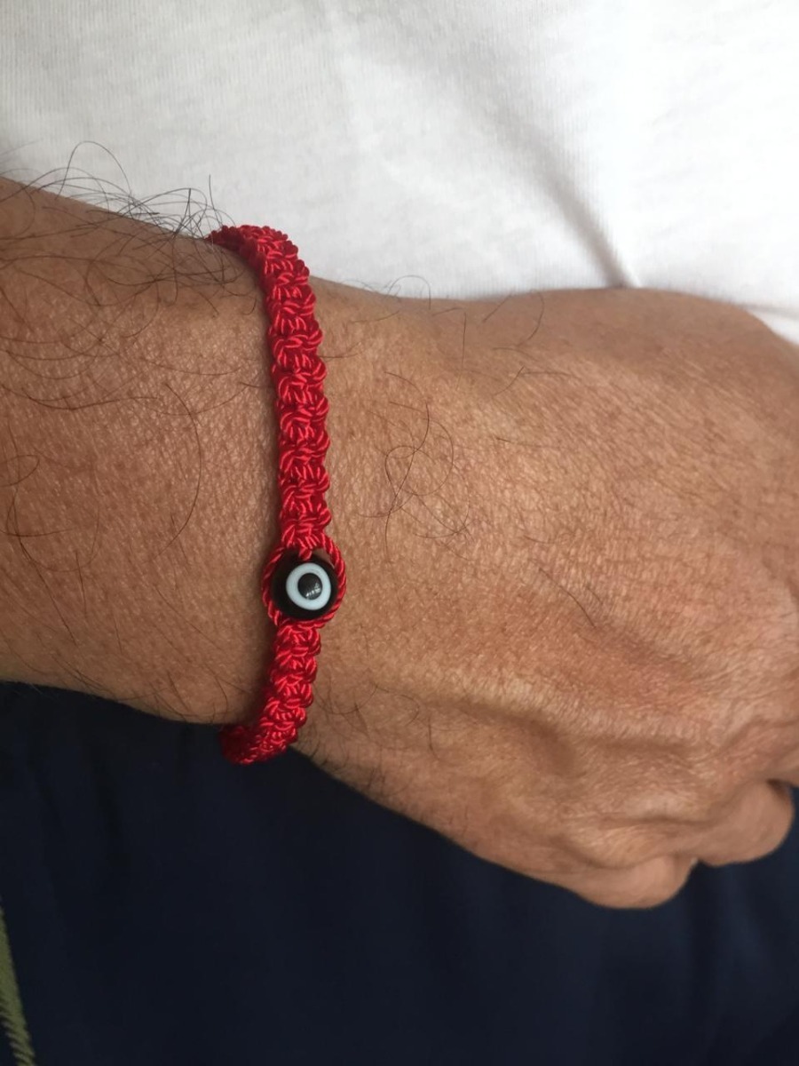 Pulsera Hilo Rojo Pulsera Hombre Ojo Turco Mal De Ojo