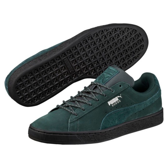 puma suede verde militare