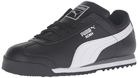 tenis puma roma negro con blanco