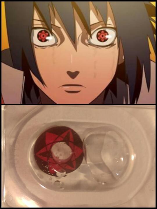 Pupilentes Anime Cosplay Naruto Sharingan Kakashi Itachi
