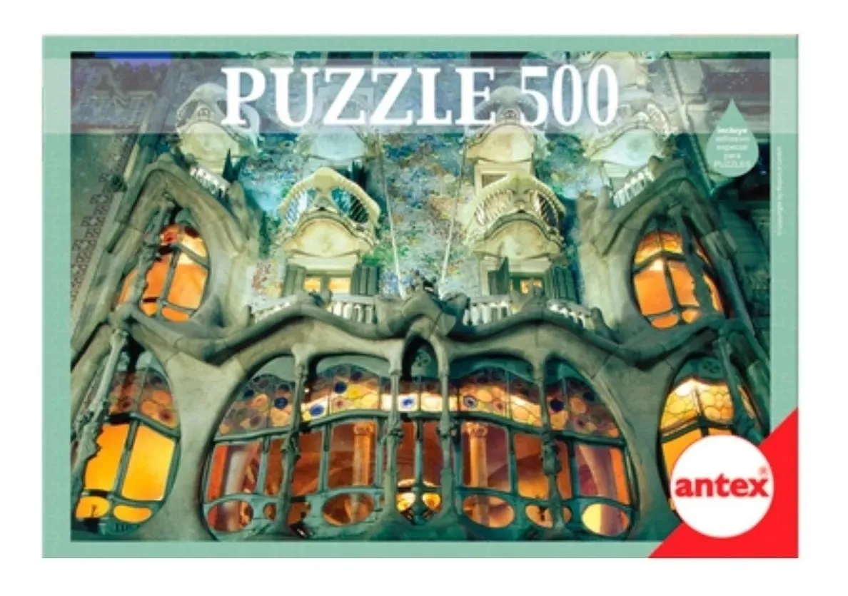 EDUCANDOJUGUETERIA | Puzzle 500 Piezas Rompecabezas Casa Gaudi Barcelona Antex - $ 685,00