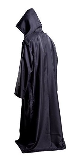 Qkpar Hooded Robe Cloak Knight Cosplay Costume Cape