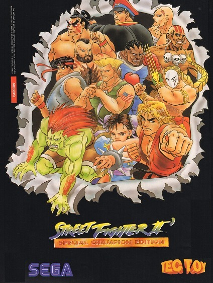 Quadro A3 Street Fighter 2 Scedition Moldura Com Vidro R 8500