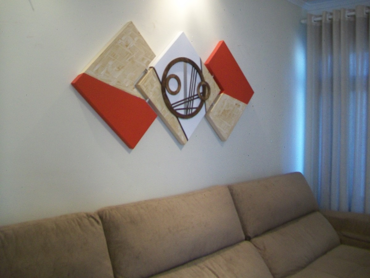 Quadro mdf abstrato