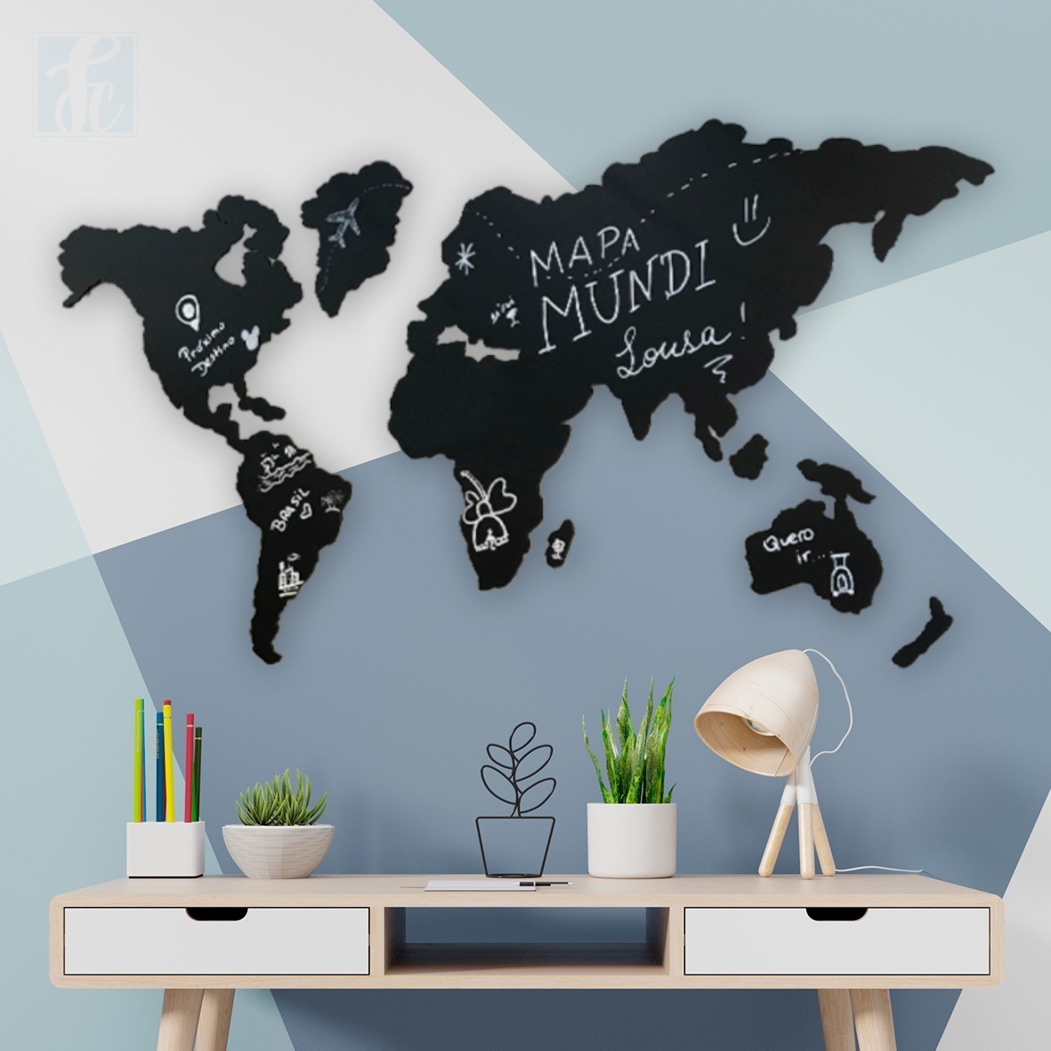 Quadro Decorativo Mapa Mundi Mdf - Pode Ser Usado Como ... Quadro Decorativo Mapa Mundi Mdf - Pode Ser Usado Como ...