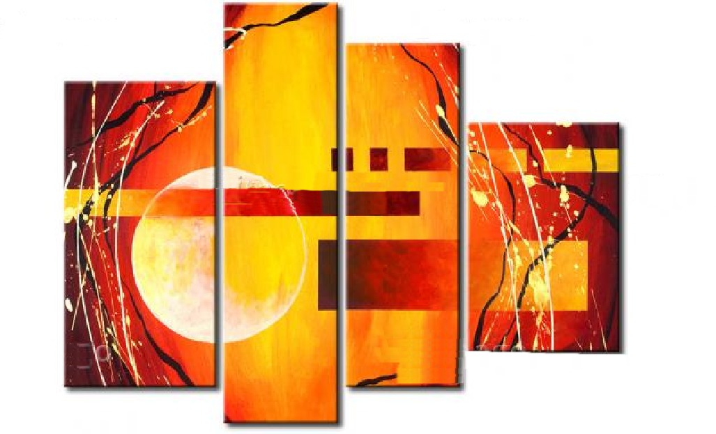 Telas em oleo abstrato