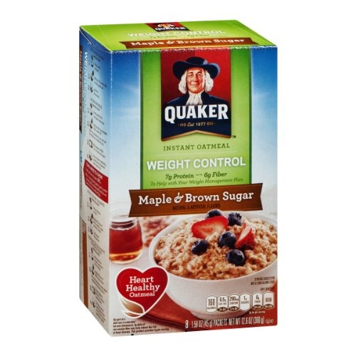 Quaker Avena Instantánea Control De Peso De Arce Y Azúcar Quaker Avena Instantánea Control De Peso De Arce Y Azúcar