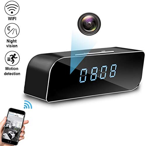 Quandu Cámara Despertador Espía Reloj Wifi Ocu Oculta T1JuFKl3c