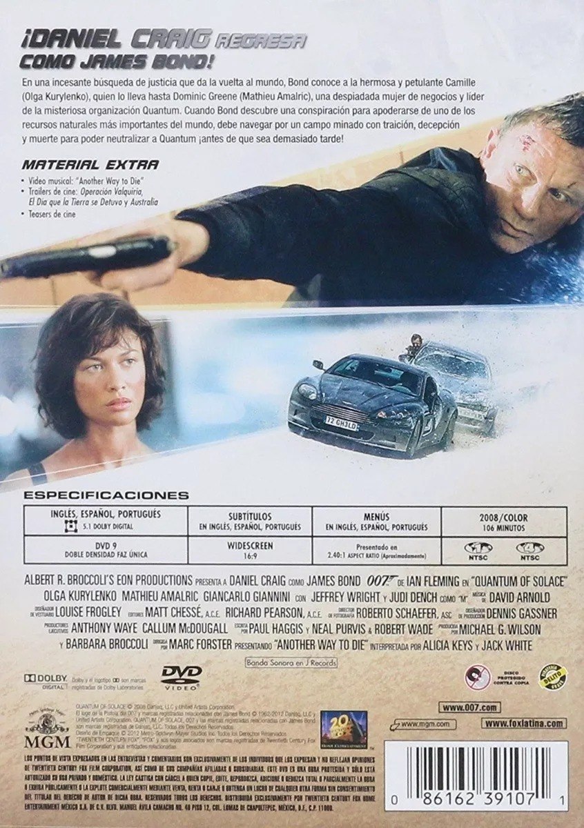 007: Quantum Of Solace Pelicula Completa En Ingles Subtitulada En Español