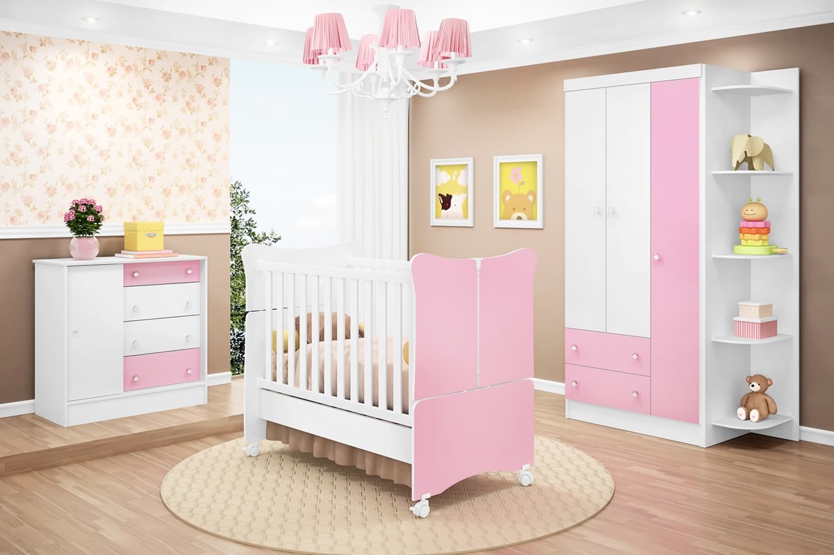 Quarto De Beb Completo Doce Magia Branco Rosa Lojix Qmovi R ~ Quarto De Bebe Amarelo E Rosa E Quarto Com Moveis Branco Quarto De Beb Completo Doce Magia Branco Rosa Lojix Qmovi R ~ Quarto De Bebe Amarelo E Rosa E Quarto Com Moveis Branco