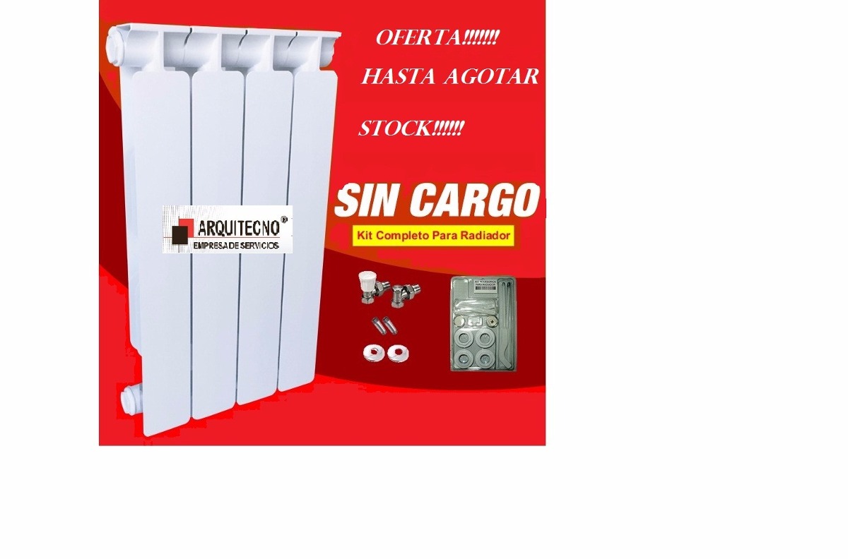 Radiador Elementos Mec 500 80 Italiano Calefaccion Con Kit 395 ~ Precio Instalacion Calefaccion Radiadores Radiador Elementos Mec 500 80 Italiano Calefaccion Con Kit 395 ~ Precio Instalacion Calefaccion Radiadores