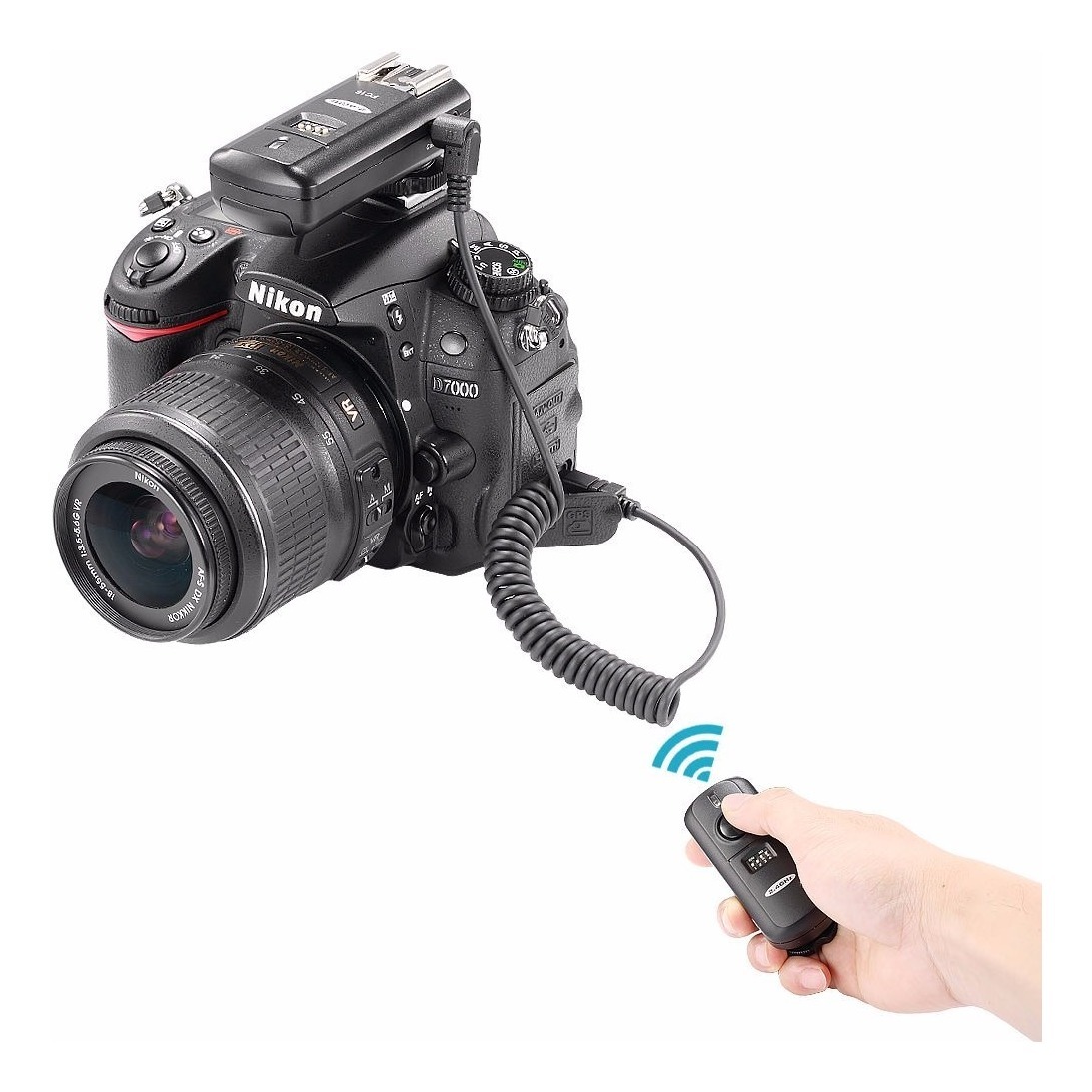 Receptor de Flash Inal/ámbrico para C/ámaras DSLR Canon y Nikon Neewer FC-16 Multicanal 2.4GHz 3-IN-1