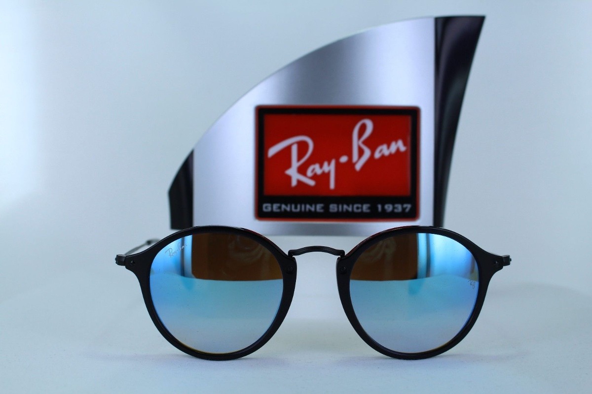 Ray Ban Rb2447 901/4o Round Fleck Azul Degradado Negro - $ 999.99 en