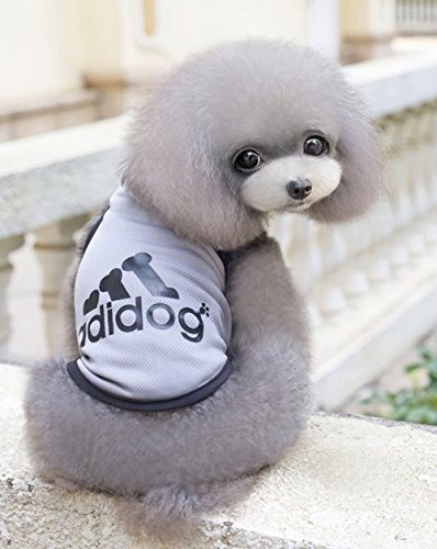 Medium Dog Adidog Dog T Shirt,Rdc Pet Dog Shirts Dog Clothes Summer Tank Top Vest from S to 9X-Large Small Dog Large Dog