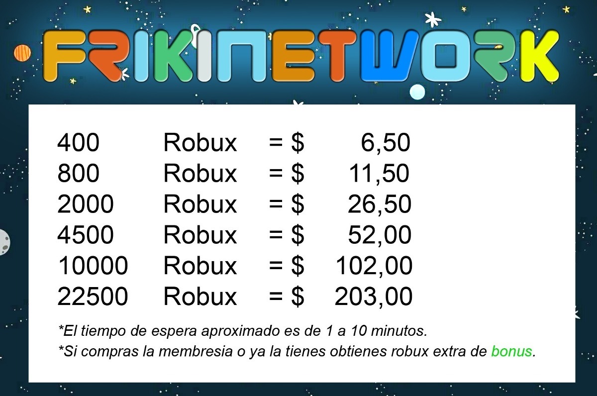 Recarga Robux Roblox U S 6 50 En Mercado Libre