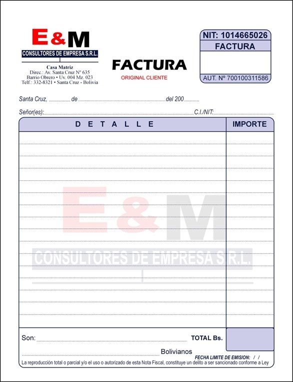 Recetarios Medicos - Veterinarios - Facturas - Bogota 