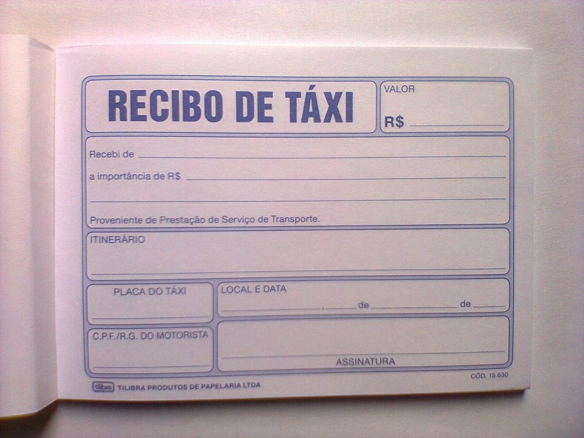 Recibo De Taxi