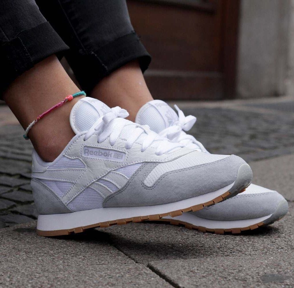 Reebok Leather Gris 51% OFF |