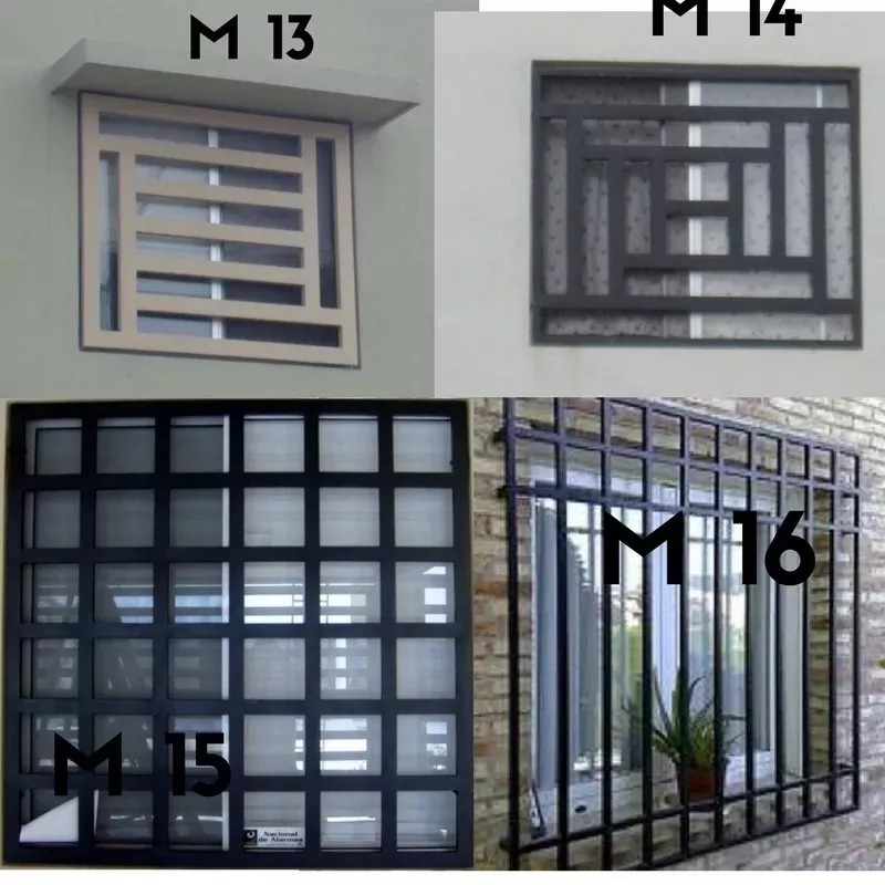 Rejas de ventanas modernas