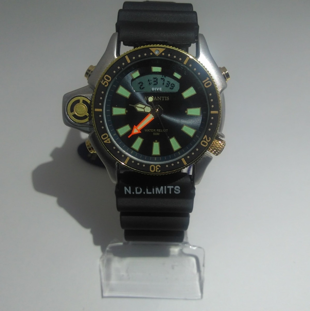 Relogio Aqualand Jp2000 Original Atlantis Borracha - R$ 120,00 em Mercado Livre