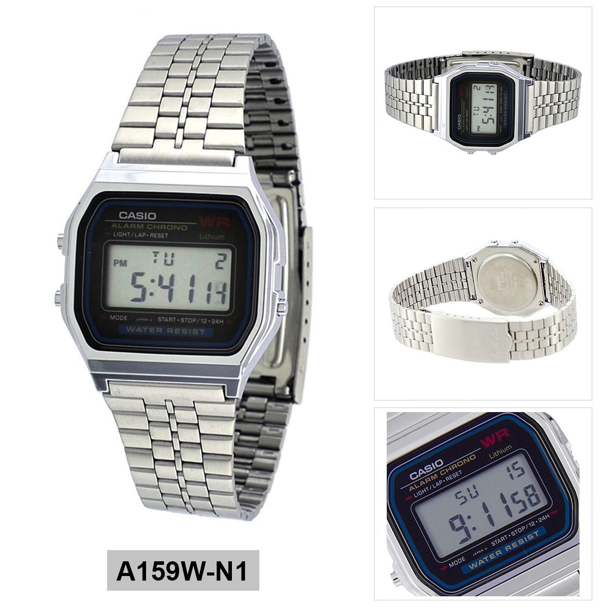 Relogio Casio A159 Prata Retrô Vintage Unisex A168 158 Orig - R$ 120,00 em Mercado Livre