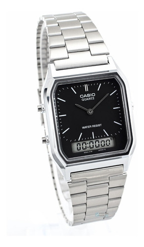 Relogio Casio Aq-230 Retrô-vintage Prata + Dourado Ana Digi - R$ 349,90 em Mercado Livre