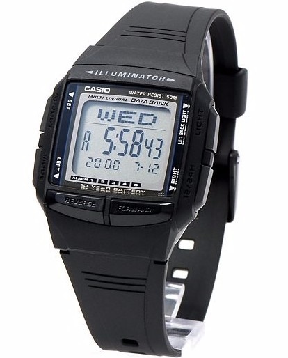 Relógio Casio Db-36 Data Bank 30 Memo 5 Alarmes 50 Mts Db36 - R$ 149,99 em Mercado Livre