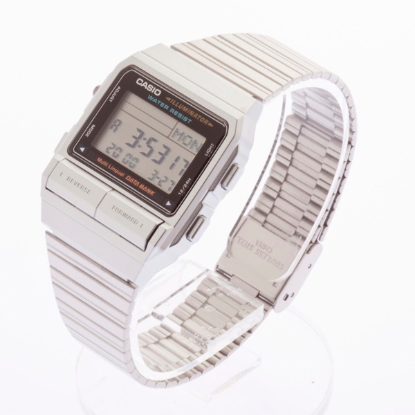 Relogio Casio Db380 Databank Retrô Prata 30tel Db 380 Db360 - R$ 239,00 em Mercado Livre