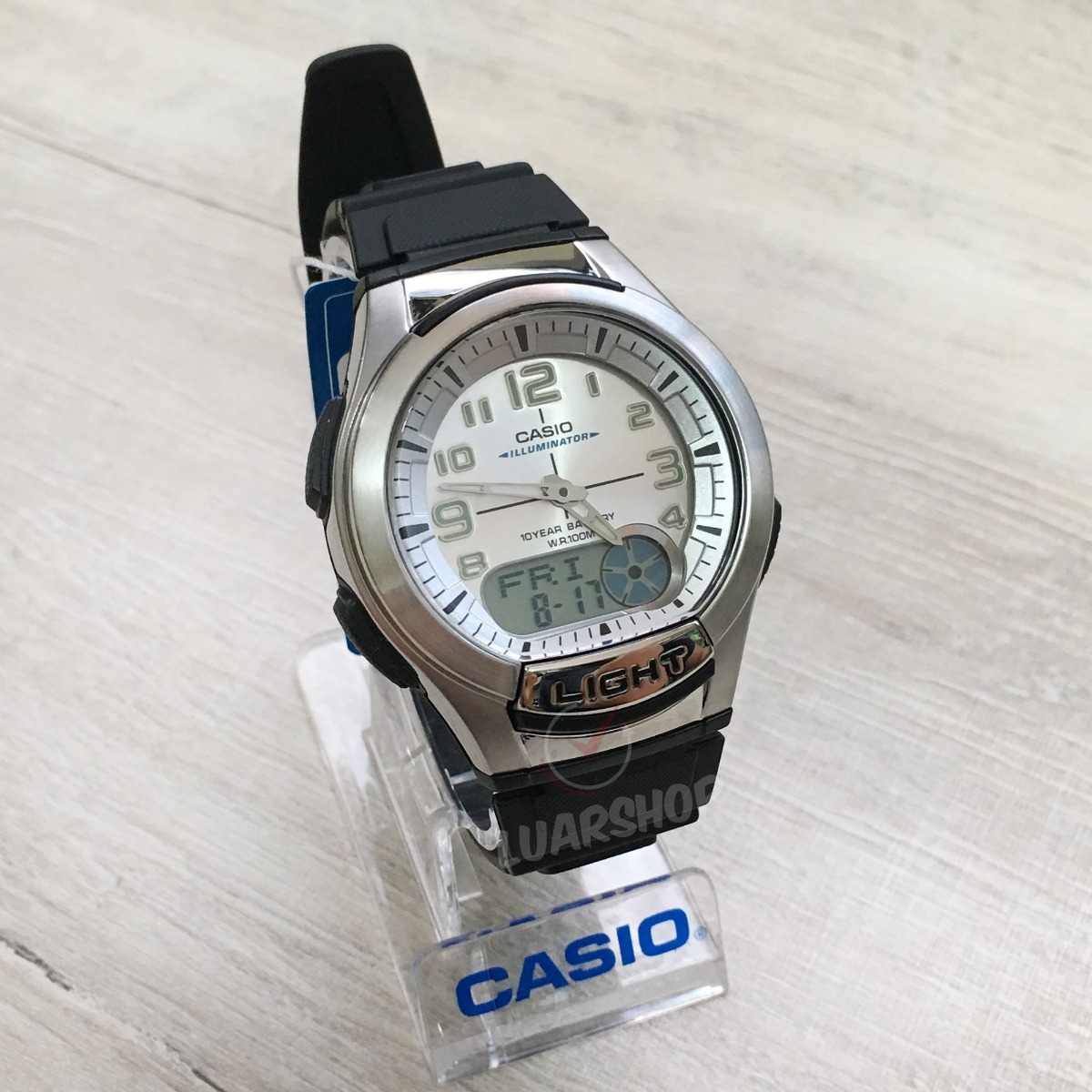 Relogio Casio Digital Analogico Aq-180w Telememoria Original - R$ 239,90 em Mercado Livre