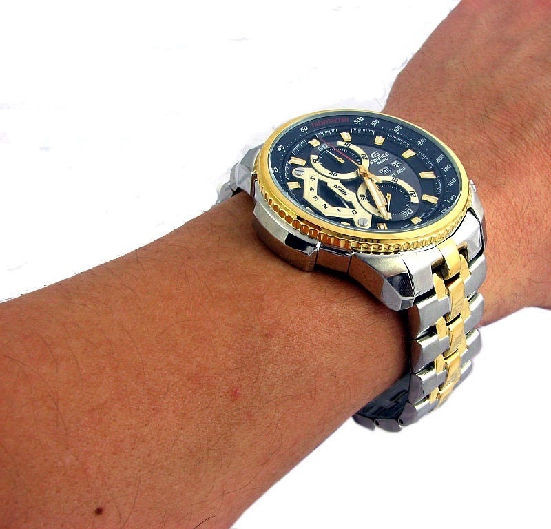 Relógio Casio Edifice Ef-558sg-1avudf Misto Cronógrafo - R$ 699,00 em Mercado Livre