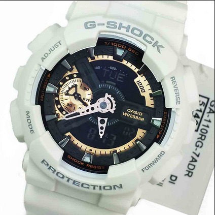 Relógio Casio G-shock Ga-110rg-7a Branco Ga110 Ga-110 Ga100 - R$ 668,00