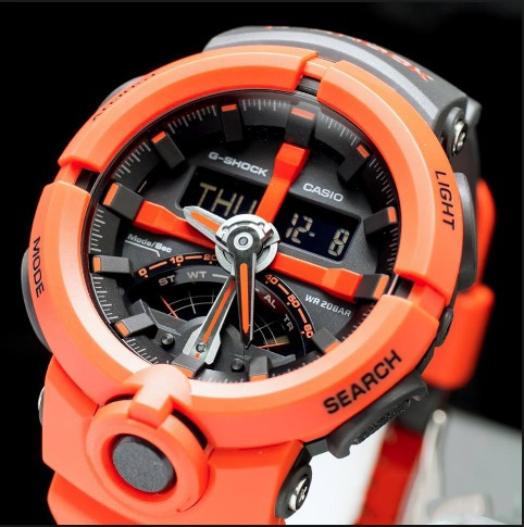 Relogio Casio G-shock Ga-500p Laranja Lançamento Ga-500 - R$ 618,00 em Mercado Livre