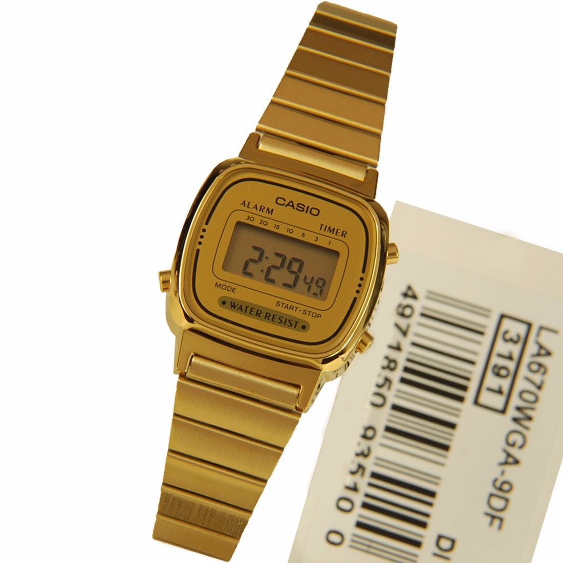 Relogio Casio La670 Wga-9 Cronometro Alarme Vintage Gold G - R$ 198,00 em Mercado Livre