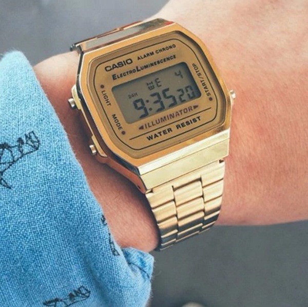 Relógio Casio Moda Vintage Dourado Original Cassio Garantia - R$ 229,00 em Mercado Livre