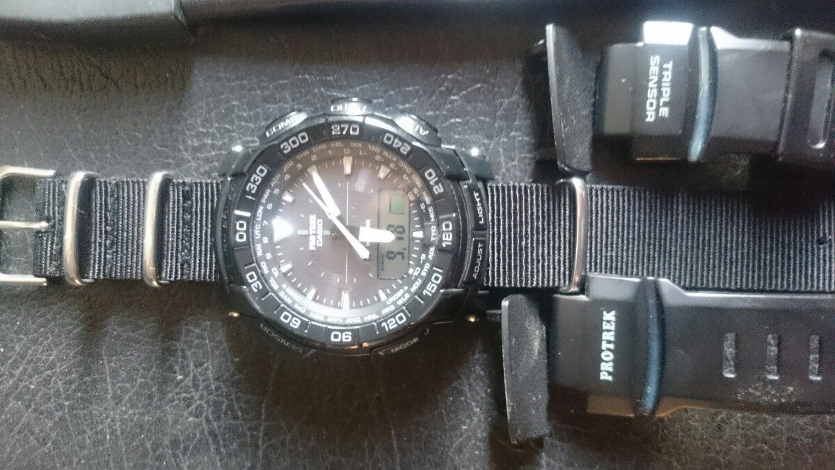 Relógio Casio Protrek Prg 550 Solar Sensor Triplo - R$ 450,00 em Mercado Livre
