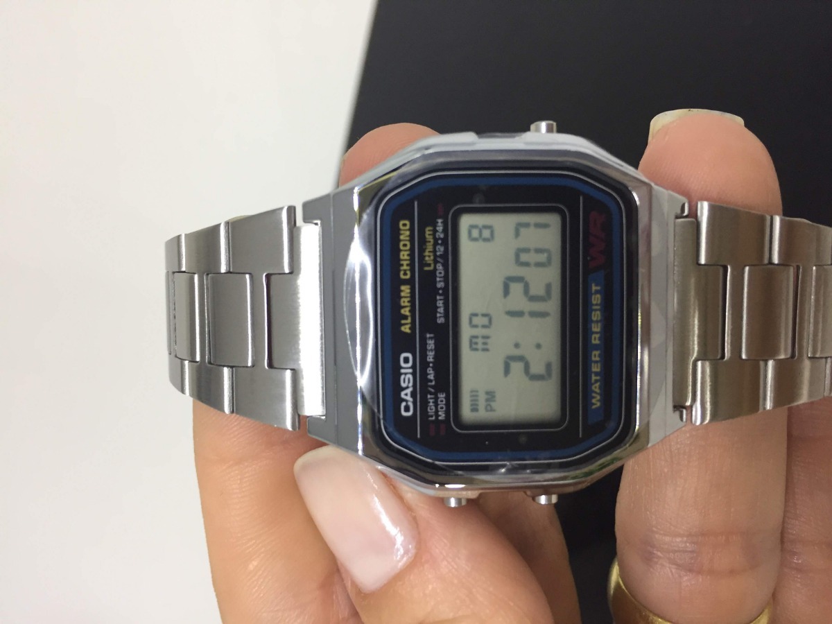Relogio Casio Retro Vintage Digital Unissex A158wa-1df - R$ 120,00 em Mercado Livre