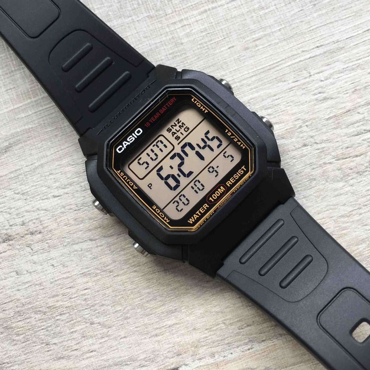 Relogio Casio W800hg Série Db36 Listra Dourado Original - R$ 129,90 em Mercado Livre