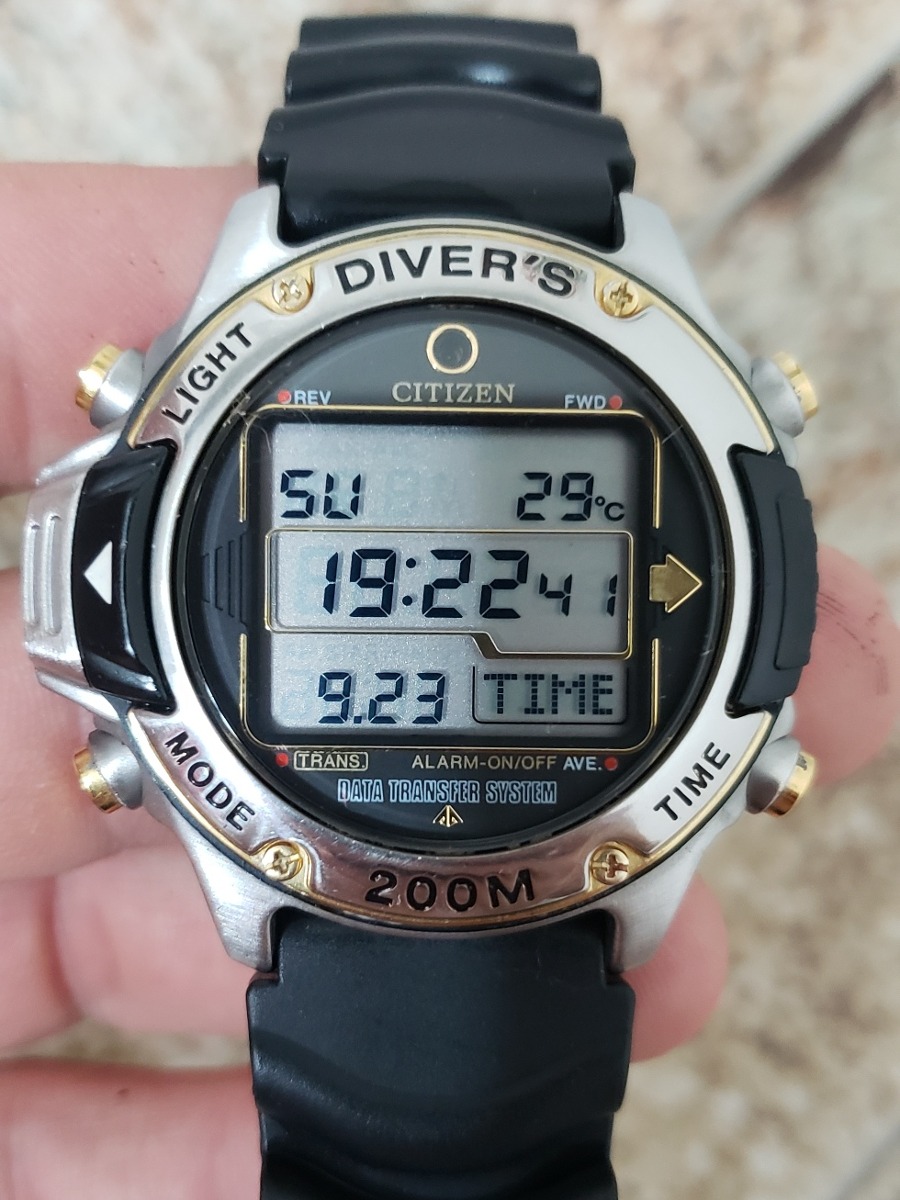 Relógio Citizen Hiper Aqualand D203 Série Ouro - R$ 1.350,00 em Mercado Livre