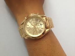 Relogio Feminino Michael Kors Mk5605 Dourado Caixa Manual - R$ 581,99 em Mercado Livre