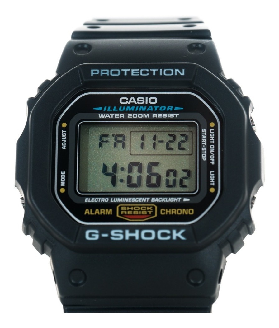 Relógio G-shock Dw5600 Clássico Dw-5600e-1vd Original - R ...