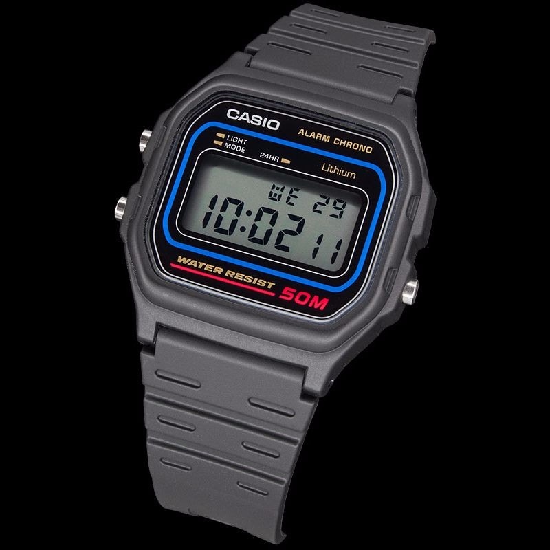 Relógio Masculino Casio 50 Metros W 59 1 Vq Preto Original - R$ 98,90 em Mercado Livre