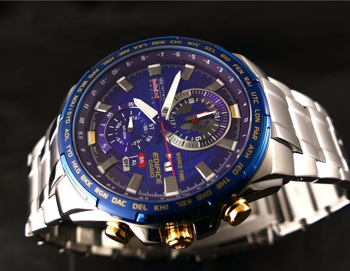 Relógio Masculino Casio Edifice Efr-550rb Red Bull Mapa - R$ 195,99 em Mercado Livre