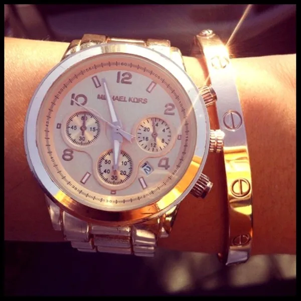 BY TIME | Relógio Michael Kors Mk5128 Runway Rose 38mm Original - R$ 1.289,00