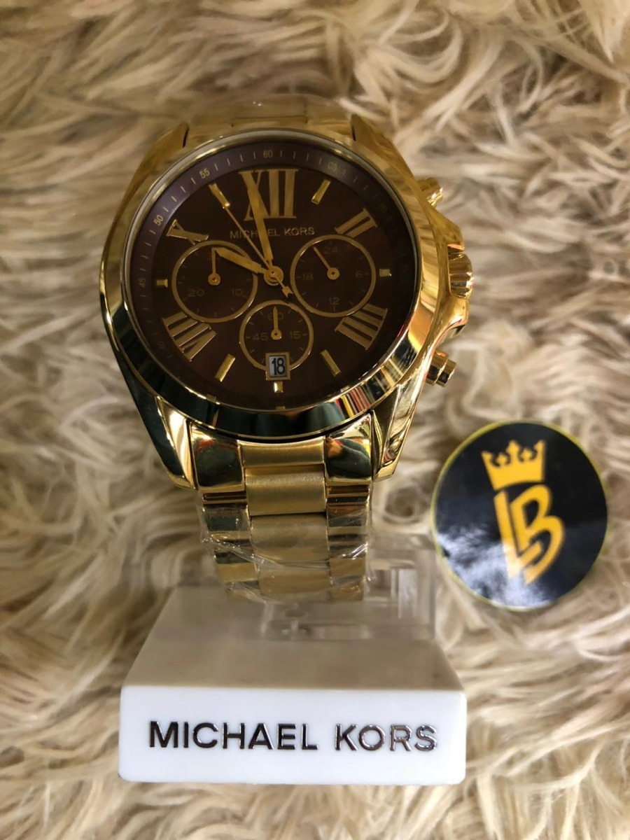 tempo de vida riqueza Chato relogio michael kors marrom e dourado - tpwd.pt