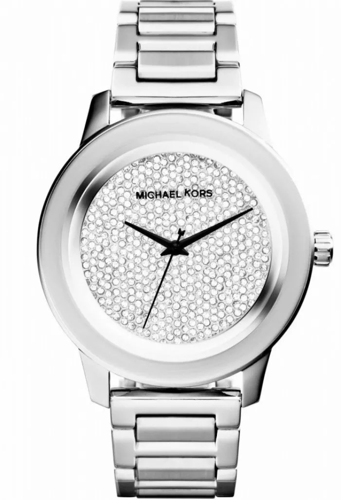 Relógio Michael Kors Mk5996 Prata Strass Original Com Caixa - R$ 438,00 em Mercado Livre