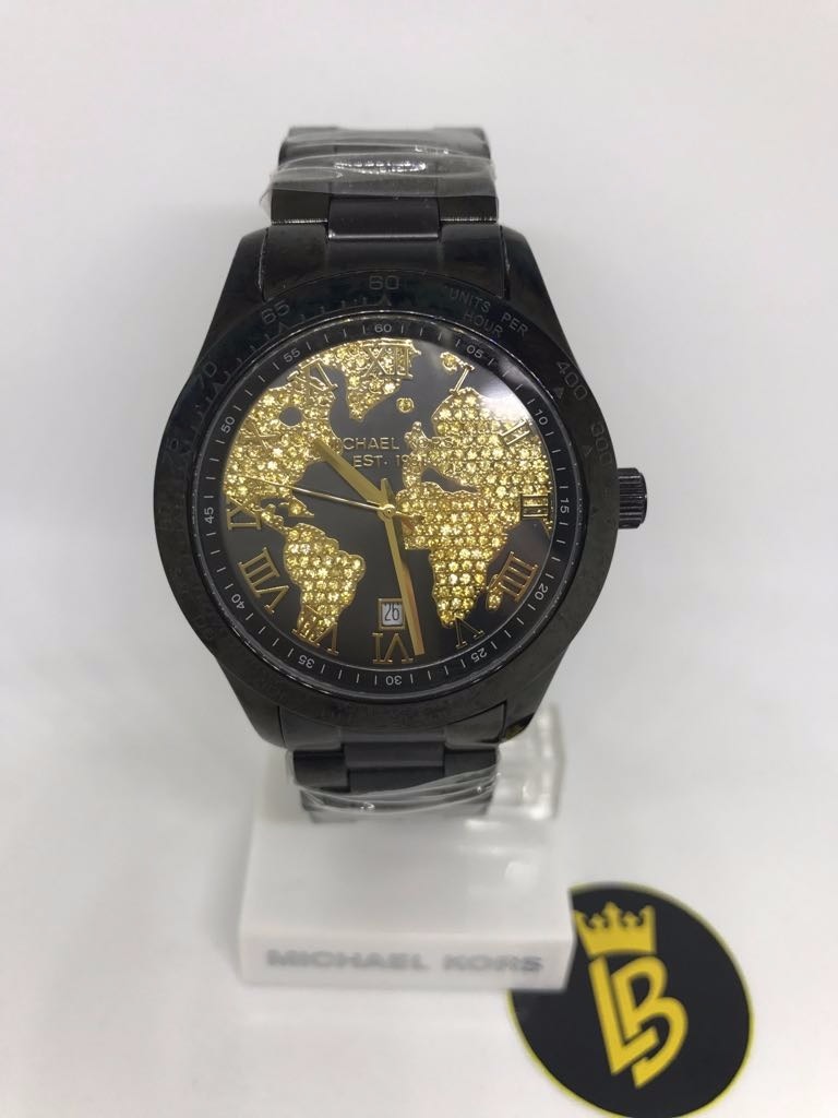 michael kors relogio mapa mundi