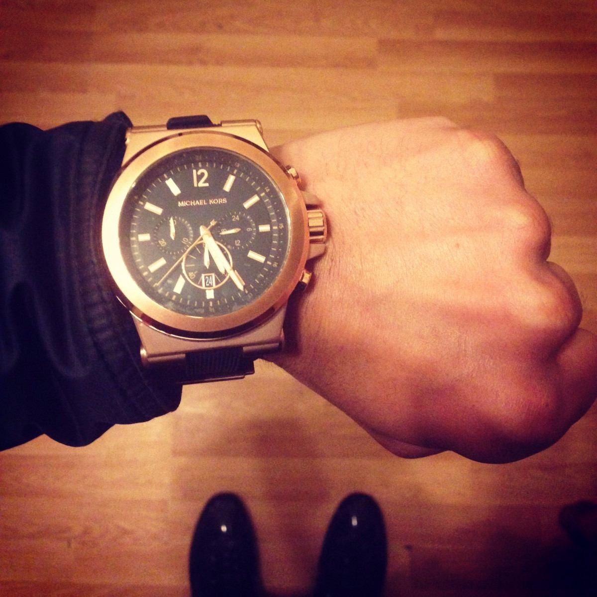Relogio Michael Kors Mk8184 Preto/rose Promocional Fretegrat - R$ 479,99 em Mercado Livre