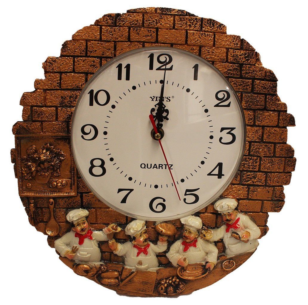 Relógio Parede Grande 30cm Analógico Cozinha Decora Retro